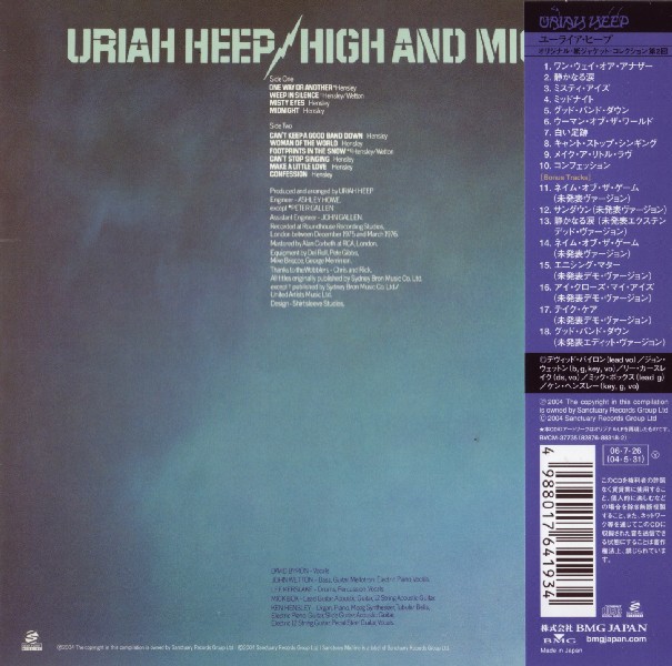 back with OBI, Uriah Heep - High And Mighty (+8)