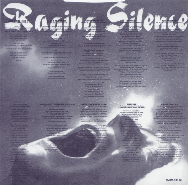 innersleeve side B, Uriah Heep - Raging Silence