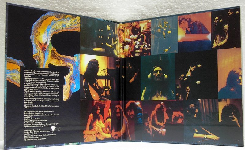 Gatefold cover inside, Uriah Heep - Demons and Wizards