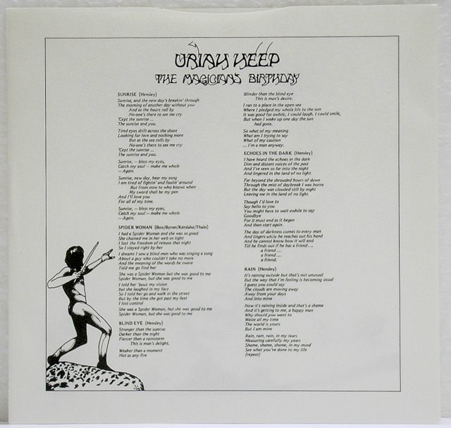 Replica Record Sleeve, Uriah Heep - The Magician's Birthday (+2)