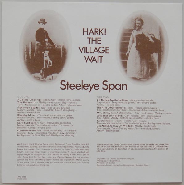 Insert front side, Steeleye Span - Hark The Village Wait