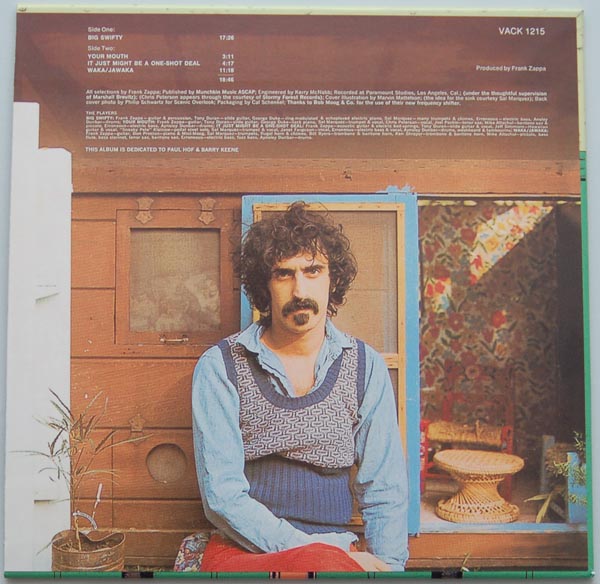 Back cover, Zappa, Frank - Waka/Jawaka