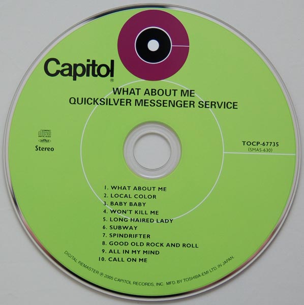 CD, Quicksilver Messenger Service - What About Me