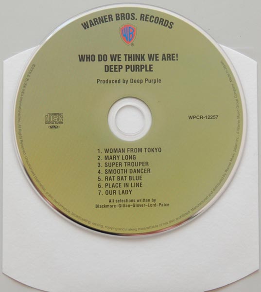 CD, Deep Purple - Who Do We Think We Are