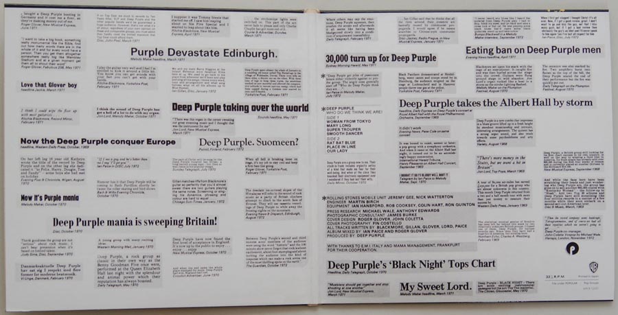 Gatefold open, Deep Purple - Who Do We Think We Are