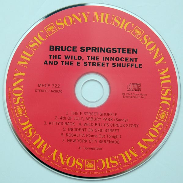 CD, Springsteen, Bruce - The Wild, The Innocent and The E Street Shuffle