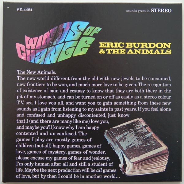 Front Cover, Burdon, Eric + The Animals - Winds Of Change