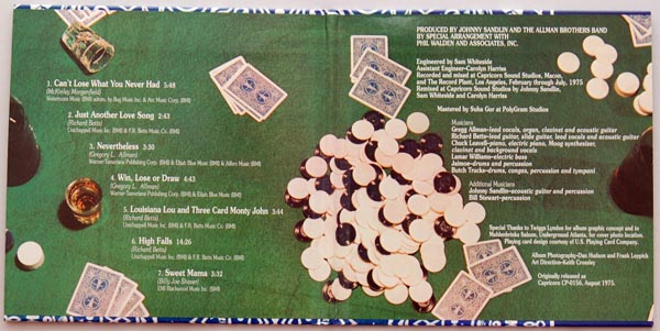 Gatefold open, Allman Brothers Band (The) - Win, Lose Or Draw