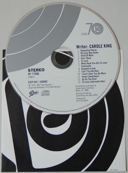 CD, King, Carole  - Writer