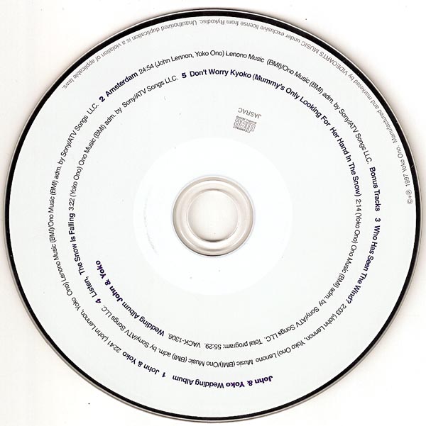 CD, Lennon, John + Yoko Ono - Wedding Album