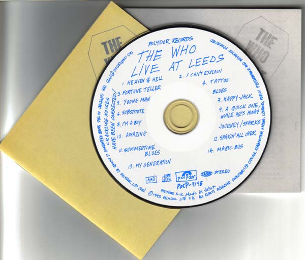 CD and Booklets, Who (The) - Live at Leeds +8