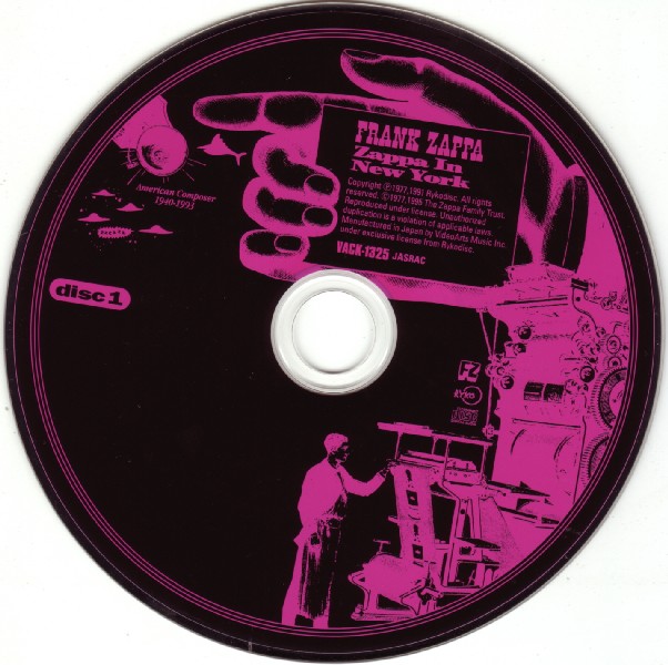 CD 1, Zappa, Frank - Zappa In New York 