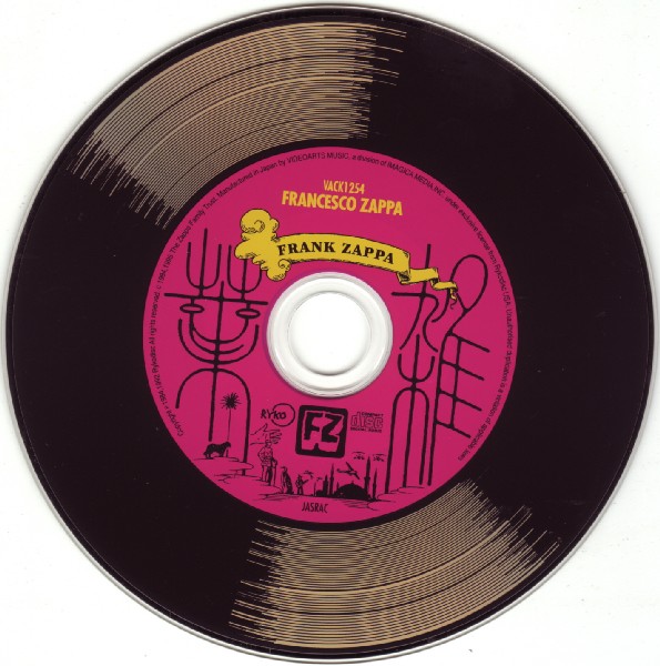 CD, Zappa, Frank - Francesco Zappa