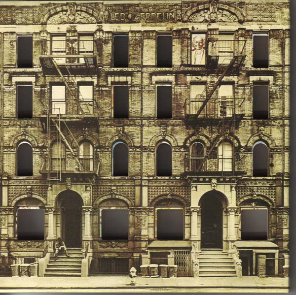 Cover (with inserts removed to show die cuts), Led Zeppelin - Physical Graffiti