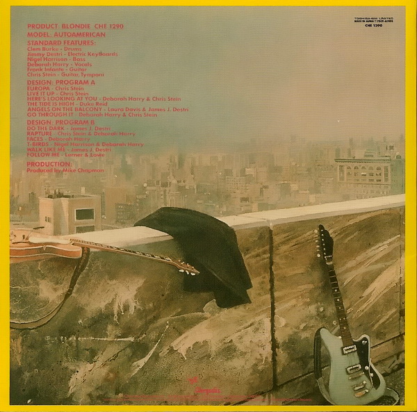back cover, Blondie - Auto American (+3)