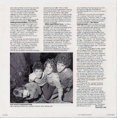 Band Facts - B, Velvet Underground (The) - VU