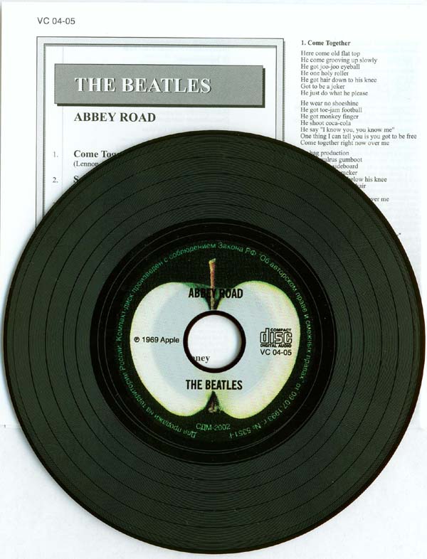 CD and lyric sheet, Beatles (The) - Abbey Road