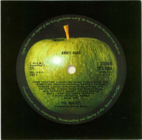 Inner bag - side 1, Beatles (The) - Abbey Road