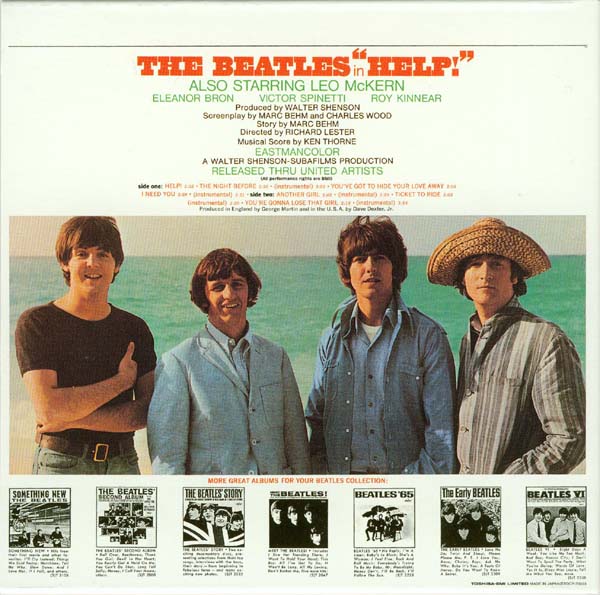 Back cover, Beatles (The) - Help!