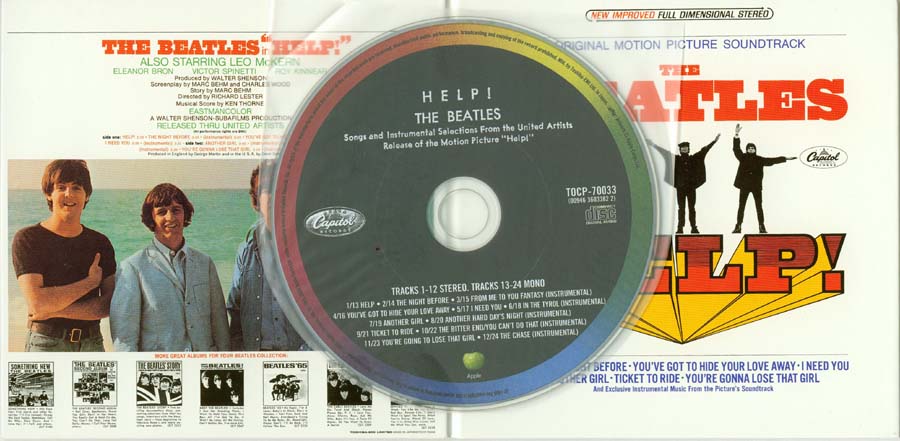 CD on top of open gatefold, Beatles (The) - Help!