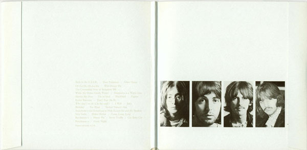 Inside cover, Beatles (The) - The Beatles (aka The White Album)