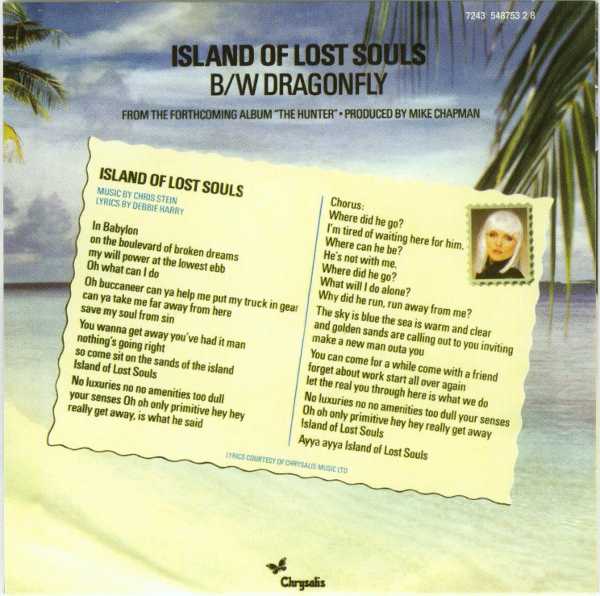 Island of Lost Souls Back Cover, Blondie - Singles Box