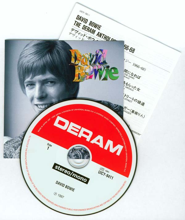 CD and inserts, Bowie, David - David Bowie +13 (aka The Deram Anthology 1966-68)