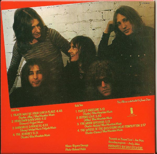 Back cover, Mott The Hoople - Brain Capers +2