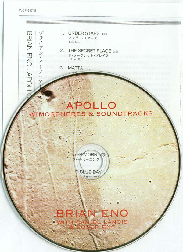 CD and insert, Eno, Brian - Apollo - Atmospheres and Soundtracks
