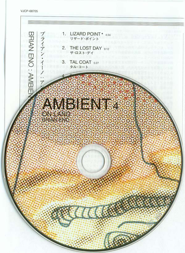CD and insert, Eno, Brian - Ambient 4 - On Land