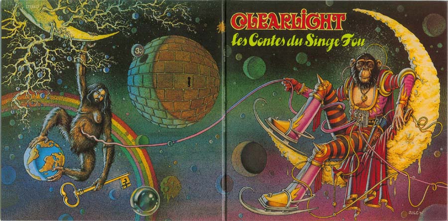 Open gatefold cover, Clearlight - Les contes du singe fou