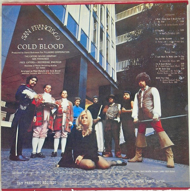 Back cover, Cold Blood - Cold Blood