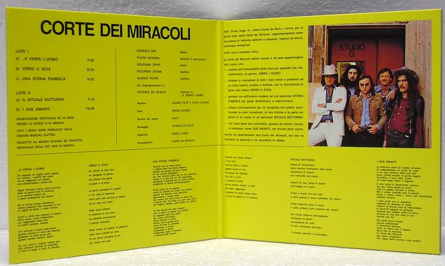 Gatefold Cover Inside, Corte Dei Miracoli - Corte Dei Miracoli