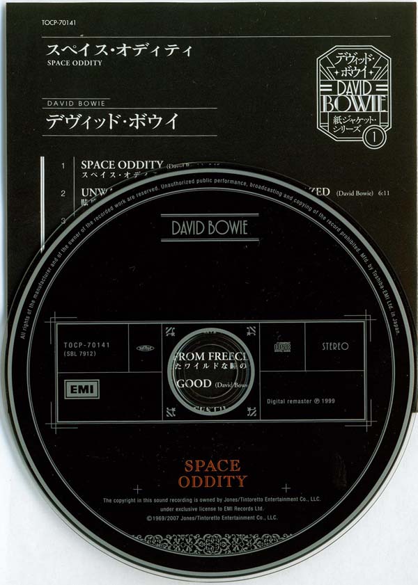 CD and insert, Bowie, David - David Bowie (aka Space Oddity)
