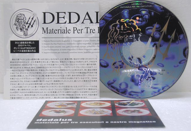 CD and inserts, Dedalus - Materiale Per Tre Esecutori E Nastro Mangnetico