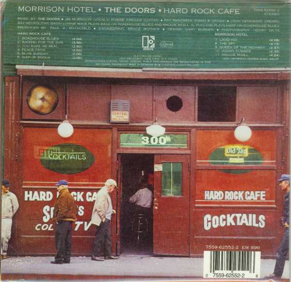 Back cover with bar code, Doors (The) - Morrison Hotel