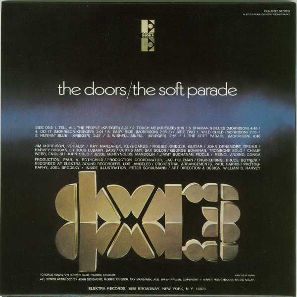Back cover, Doors (The) - The Soft Parade +6
