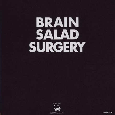 Back cover, Emerson, Lake + Palmer - Brain Salad Surgery