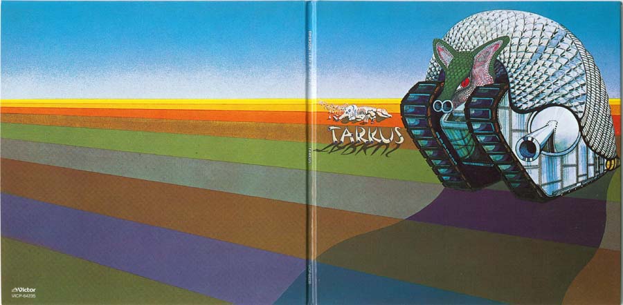 Open gatefold cover, Emerson, Lake + Palmer - Tarkus 