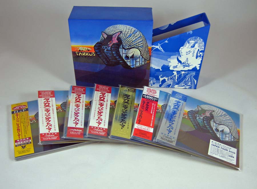 All buy one of the Japanese Mini Tarkuses released up to end of 2008, Emerson, Lake + Palmer - Tarkus Box and Obis