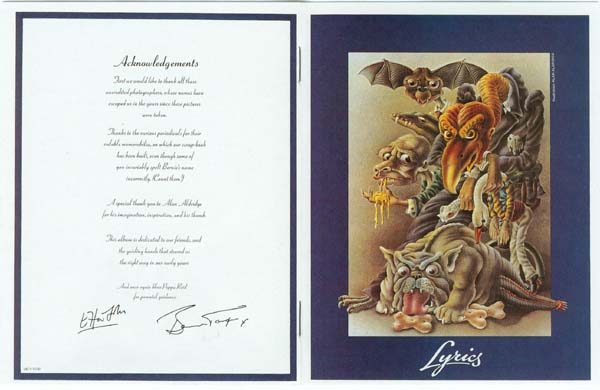 Lyrics booklet (Used on the spine of the Disk Union box), John, Elton - Captain Fantastic and The Brown Dirt Cowboy (+3)
