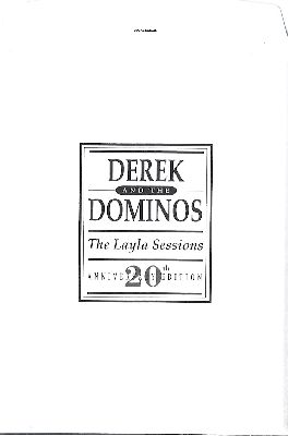 envelope to hold 12 sheets, Derek + The Dominos - The Layla Sessions
