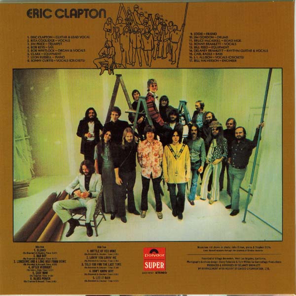 Back cover, Clapton, Eric - Eric Clapton