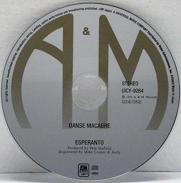 CD, Esperanto - Danse Macabre