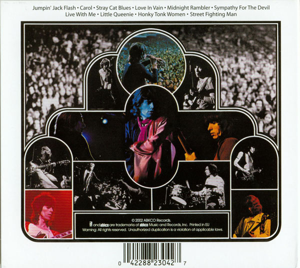 Back cover, Rolling Stones (The) - Get Yer Ya-Ya's Out!