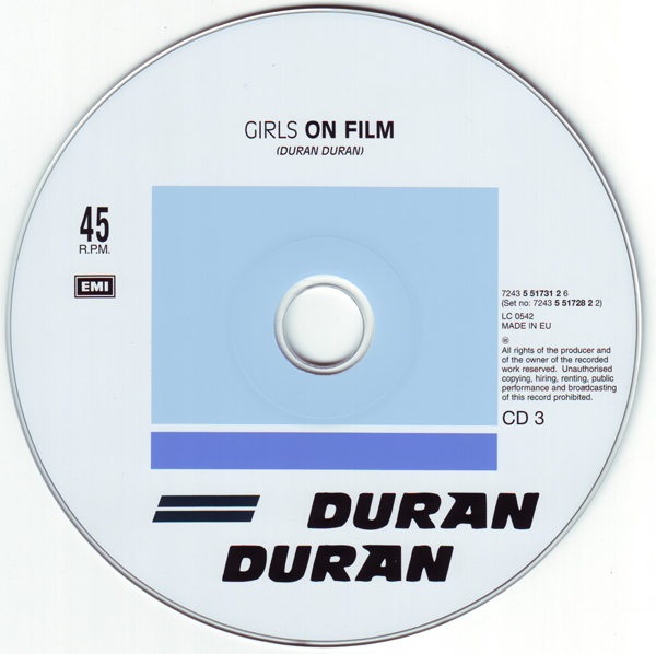 CD3 [Disc], Duran Duran - The Singles 81-85 Boxset