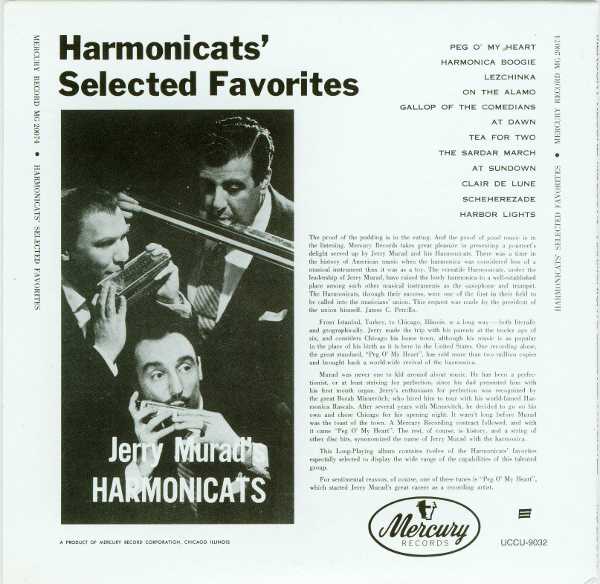 Back cover, Harmonicats - Hamonicats' Selected Favorites