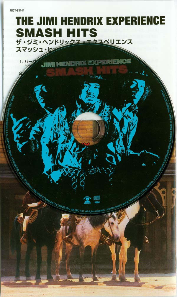 CD and inserts, Hendrix, Jimi - Smash Hits (UK)