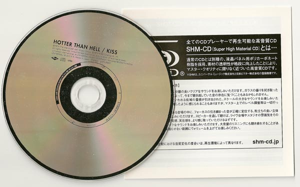 Disc and SHMCD booklet, Kiss - Hotter Than Hell 