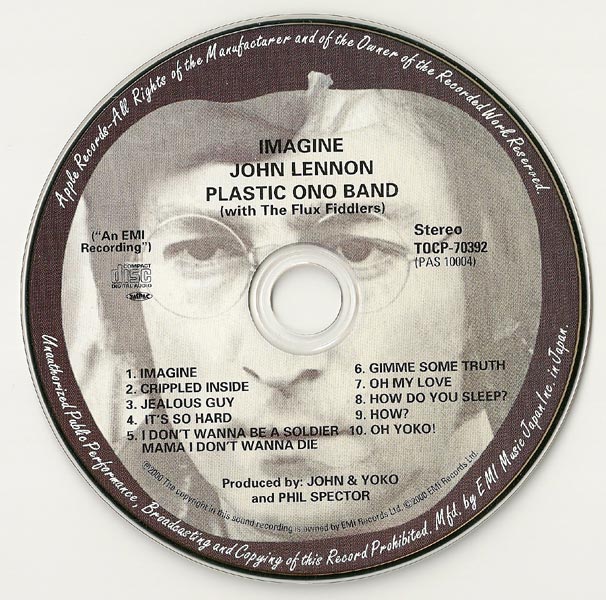 Imagine - Disc, Lennon, John  - Imagine